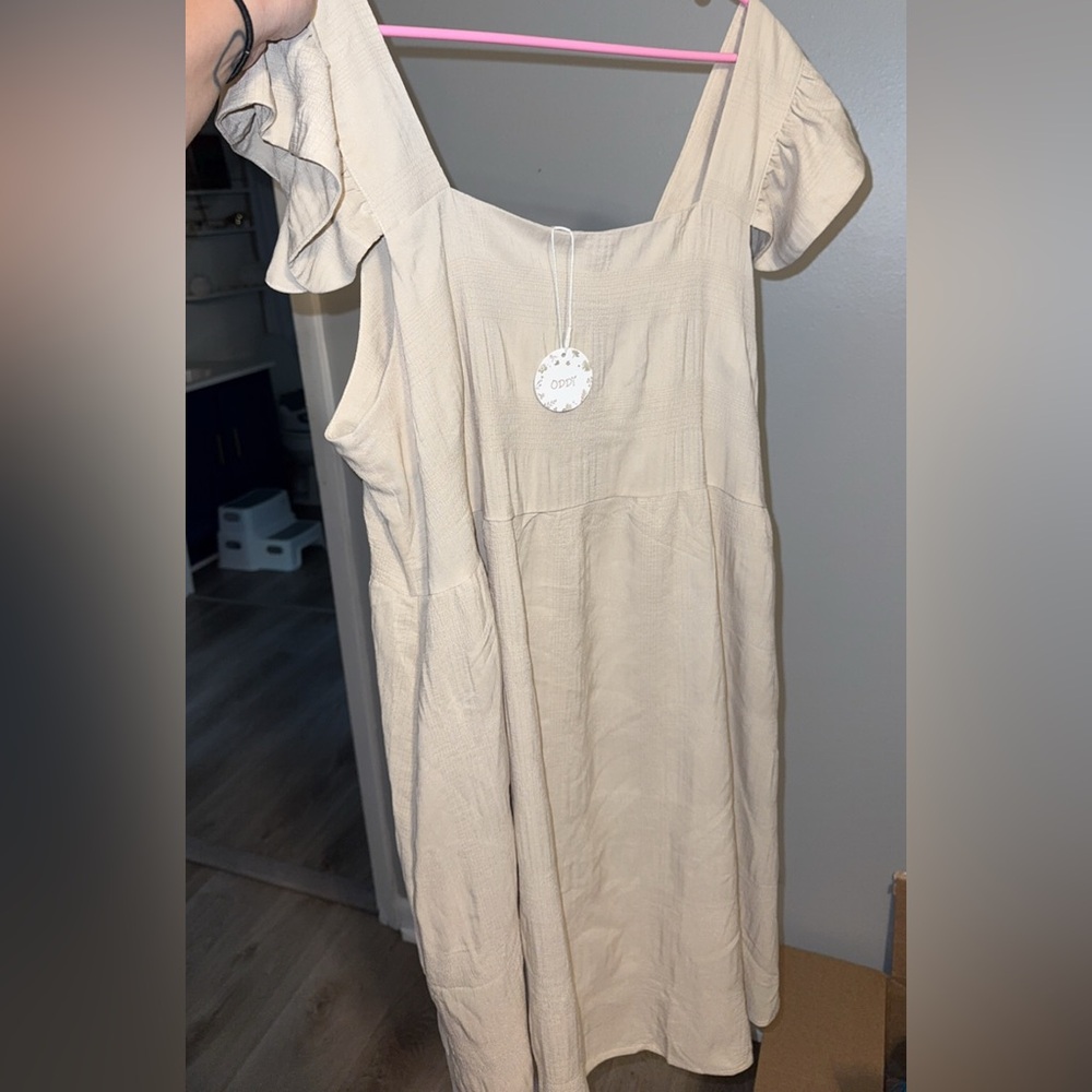 Plus size taupe tan dress/cover up